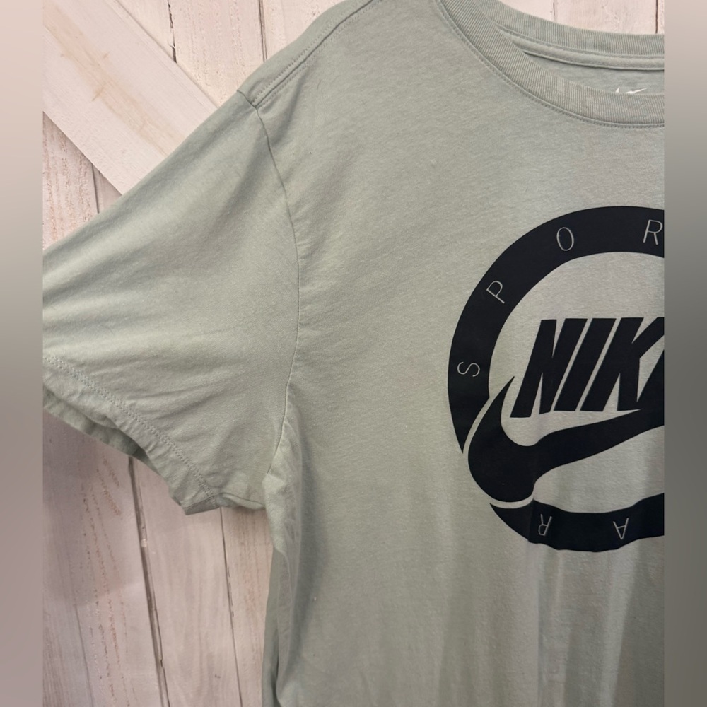 Nike Light Green Tee with White Logo - Picture 2 of 7